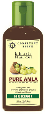 Continent Spice Khadi Pure Amla Hair Oil (Paraben & Mineral Oil Free) Hair Oil(100 ml)
Continent Spice Khadi Pure Amla Hair Oil (Paraben & Mineral Oil Free) Hair Oil(100 ml)