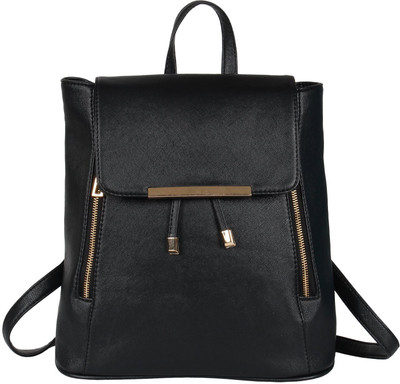 Fulgor Backpack Casual handbag backpack Black 10 L Backpack(Black)