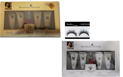 Studio Fix Combo Eyelashes&Shahnaz Husain Diamond with Gold Facial Kit 80g+30ml (40g+15ml each)(Set of 3)
Studio Fix Combo Eyelashes&Shahnaz Husain Diamond with Gold Facial Kit 80g+30ml (40g+15ml each)(Set of 3)