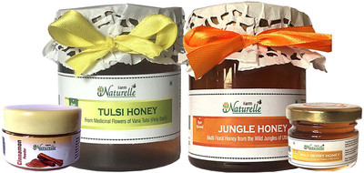Farm Naturelle Farm Naturelle-(Pack of 2x250Gms+40 Gms Raw Honey+Cinnamon Powder worth Rs.69/-) Forest-Vana Tulsi Flower Honey and Jungle/Deep Forest Flower Honey Combo (High Medicinal value and taste) Combo(Pack of 2x250 gms with 40 gm honey and cinnamon
Farm Naturelle Farm Naturelle-(Pack of 2x250Gms+40 Gms Raw Honey+Cinnamon Powder worth Rs.69/-) Forest-Vana Tulsi Flower Honey and Jungle/Deep Forest Flower Honey Combo (High Medicinal value and taste) Combo(Pack of 2x250 gms with 40 gm honey and cinnamon
