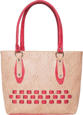 Relevant Yield Tote(Beige, Red)