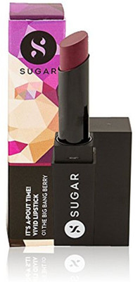 Sugar It's A-Pout Time! Vivid Lipstick(Shade No.- 01 The Big Bang Berry, Wine, 3.5 g)
Sugar It's A-Pout Time! Vivid Lipstick(Shade No.- 01 The Big Bang Berry, Wine, 3.5 g)