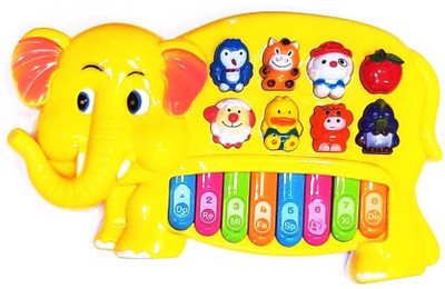 Be you own label musical and learning elephant piano toy with flashing light for kids(Multicolor)
Be you own label musical and learning elephant piano toy with flashing light for kids(Multicolor)
