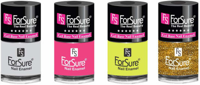 forsure HD color long lasting matte nail polish (set of 4) unique shades white, princess pink, neon yellow, glitter golden(Pack of 4)
forsure HD color long lasting matte nail polish (set of 4) unique shades white, princess pink, neon yellow, glitter golden(Pack of 4)