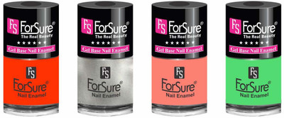 forsure HD color long lasting matte nail polish (set of 4) unique shades orange, silver, peach, neon green(Pack of 4)
forsure HD color long lasting matte nail polish (set of 4) unique shades orange, silver, peach, neon green(Pack of 4)