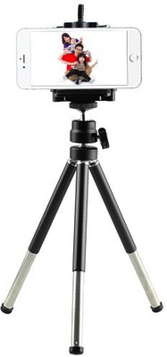 Rewy Small Mini Tabletop Youtube Video Making Tripod + Phone Holder Mobile Selfie Attachment Stand Tripod Kit Tripod(Black, Supports Up to 1000 g)
Rewy Small Mini Tabletop Youtube Video Making Tripod + Phone Holder Mobile Selfie Attachment Stand Tripod Kit Tripod(Black, Supports Up to 1000 g)