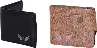 Martell Men Brown Artificial Leather Wallet(4 Card Slots), Black