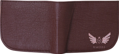 Martell Men Black Artificial Leather Wallet(6 Card Slots)