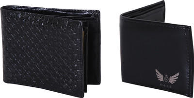 Martell Men Black Artificial Leather Wallet(4 Card Slots)