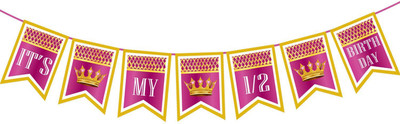 PARTY PROPZ Girls Half Birthday Party Decoration (It is My 1/2 Birthday Girls Crown Banner) Banner(6 ft, Pack of 1)
PARTY PROPZ Girls Half Birthday Party Decoration (It is My 1/2 Birthday Girls Crown Banner) Banner(6 ft, Pack of 1)