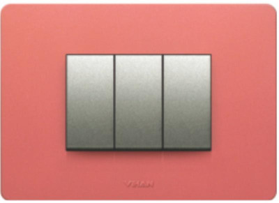 VIHAN 3 Module Frint Metallic Sashay Red Color Plate Switch 20 Three Way Electrical Switch(Pack of 1 Number of Switches - 3)
VIHAN 3 Module Frint Metallic Sashay Red Color Plate Switch 20 Three Way Electrical Switch(Pack of 1 Number of Switches - 3)