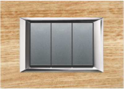 VIHAN 3 Module Realone Basic Wooden Walnut Glow Color Plate Switch 20 Three Way Electrical Switch(Pack of 1 Number of Switches - 3)
VIHAN 3 Module Realone Basic Wooden Walnut Glow Color Plate Switch 20 Three Way Electrical Switch(Pack of 1 Number of Switches - 3)