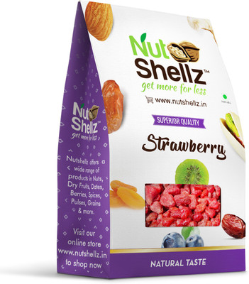 Nutshellz Dried Whole Strawberries(250 g, Pouch)