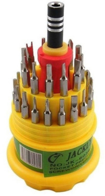 NP NAVEEN PLASTIC Imported Household Tool Kits 31 In 1 Professional Versatile Precision Electronic Hardware Repair Screw Driver Tools For Mobile Phone Tablet PC Computers interchangeable precise Ratchet Screwdriver Set (Pack of 31) Ratchet Screwdriver Set
NP NAVEEN PLASTIC Imported Household Tool Kits 31 In 1 Professional Versatile Precision Electronic Hardware Repair Screw Driver Tools For Mobile Phone Tablet PC Computers interchangeable precise Ratchet Screwdriver Set (Pack of 31) Ratchet Screwdriver Set