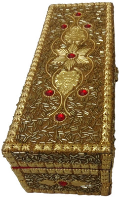 Haryana Craft Stylish Golden Color Bangles Box With Jari Works Size : 34*12 Cm size : 34*12 Cm Vanity Box(Multicolor)
Haryana Craft Stylish Golden Color Bangles Box With Jari Works Size : 34*12 Cm size : 34*12 Cm Vanity Box(Multicolor)