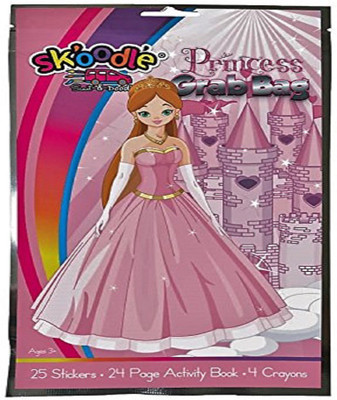 SKOODLE Kids Activity Princess Grab Books ( Educational Art Set )