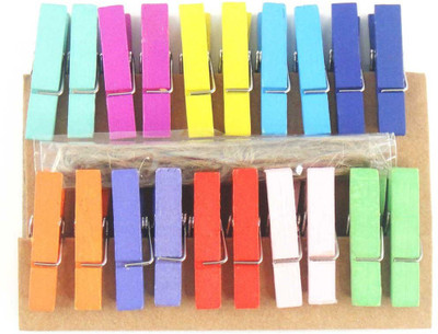 Generic 20Pcs Mixed Color Mini Wooden Clothes Photo Paper Peg Clothespin Craft Clips
Generic 20Pcs Mixed Color Mini Wooden Clothes Photo Paper Peg Clothespin Craft Clips