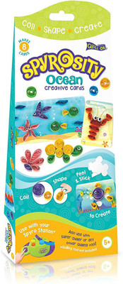 Quill On Spyrosity Ocean – Amazing Ocean Theme Pack For Fun And Easy Quilling Activity - Contains 8 Creative Self-Adhesive Cards, Sticky-Back Quilling Strip & Mini Sizing Board- For Boys And Girls Age 5 And Above
Quill On Spyrosity Ocean – Amazing Ocean Theme Pack For Fun And Easy Quilling Activity - Contains 8 Creative Self-Adhesive Cards, Sticky-Back Quilling Strip & Mini Sizing Board- For Boys And Girls Age 5 And Above