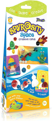 Quill On Spyrosity Space - Thrilling Space Theme Pack For Fun And Easy Quilling Activity - Contains 8 Creative Self-Adhesive Cards, Sticky-Back Quilling Strip & Mini Sizing Board- For Boys And Girls Age 5 And Above
Quill On Spyrosity Space - Thrilling Space Theme Pack For Fun And Easy Quilling Activity - Contains 8 Creative Self-Adhesive Cards, Sticky-Back Quilling Strip & Mini Sizing Board- For Boys And Girls Age 5 And Above