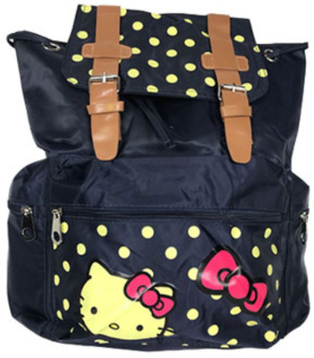 Lelys Polyester 15 L Backpack(Black)