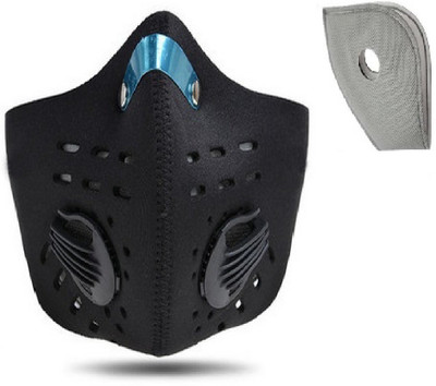 Jonty Black Neoprene PM2.5 N95 Anti Pollution Activated Carbon Dust Face Mask with Breathing Valve and 1 Extra Carbon Filter Mask
Jonty Black Neoprene PM2.5 N95 Anti Pollution Activated Carbon Dust Face Mask with Breathing Valve and 1 Extra Carbon Filter Mask