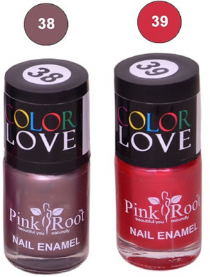 Pink Root Nail Polish No. 38,39 Multicolor(Pack of 2)