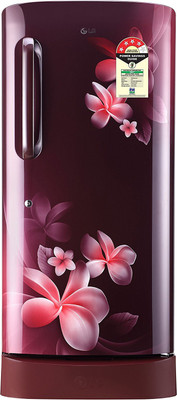 LG 215 L Direct Cool Single Door 4 Star Refrigerator with Base Drawer(Scarlet Plumeria, GL-D221ASPX)
LG 215 L Direct Cool Single Door 4 Star Refrigerator with Base Drawer(Scarlet Plumeria, GL-D221ASPX)