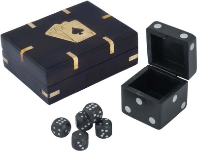 Craft Art India Combo Offer-Handmade Wooden Single Playing Card Set Holder Box with Dice in Dice Box {Size(Inch):1.5x4.5x3/Dice Box-2.5x2.5x2.5} Board Game
Craft Art India Combo Offer-Handmade Wooden Single Playing Card Set Holder Box with Dice in Dice Box {Size(Inch):1.5x4.5x3/Dice Box-2.5x2.5x2.5} Board Game