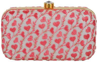TOOBA HANDICRAFT Casual Pink Clutch