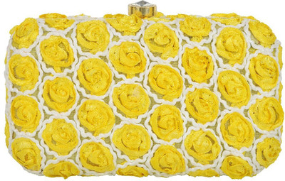 TOOBA HANDICRAFT Casual Yellow Clutch