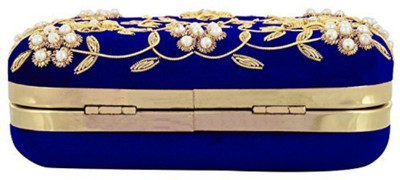 TOOBA HANDICRAFT Casual Blue Clutch