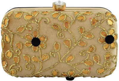 TOOBA HANDICRAFT Casual Gold Clutch