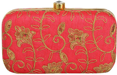 TOOBA HANDICRAFT Casual Red Clutch