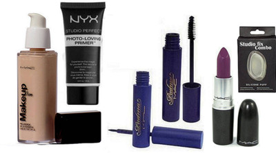 Studio Fix Combo Silicon Puff, Makeup pro longwear Liquid Foundation, Primer& Padma Mascara, Eyeliner(Set of 6)
Studio Fix Combo Silicon Puff, Makeup pro longwear Liquid Foundation, Primer& Padma Mascara, Eyeliner(Set of 6)