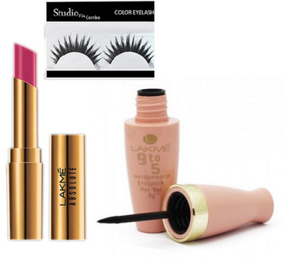 Studio Fix Combo Eyelashes& 9 To 5 Waterproof Liquid Eyeliner,Absolute Lipstick(Set of 3)
Studio Fix Combo Eyelashes& 9 To 5 Waterproof Liquid Eyeliner,Absolute Lipstick(Set of 3)
