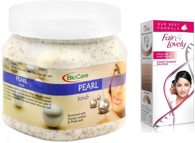 Biocare Pearl Scrub 500ml and Fair & Lovely Advanced Multi Vitamin Face Cream 80G(Set of 2)
Biocare Pearl Scrub 500ml and Fair & Lovely Advanced Multi Vitamin Face Cream 80G(Set of 2)