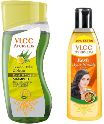 VLCC Ayurveda Dandruff Care & Control shampoo 100ml+Kesh Ayurshakti hair oil 120ml(Set of 2)
VLCC Ayurveda Dandruff Care & Control shampoo 100ml+Kesh Ayurshakti hair oil 120ml(Set of 2)