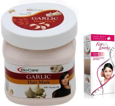 Biocare Garlic Hair Mask 500ml and Fair & Lovely Advanced Multi Vitamin Face Cream 80G(Set of 2)
Biocare Garlic Hair Mask 500ml and Fair & Lovely Advanced Multi Vitamin Face Cream 80G(Set of 2)