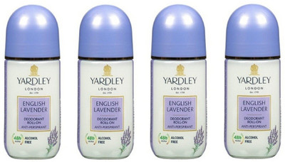 Yardley London English Lavender Deodorant Roll-On Alcohol Free 50ML Each (Pack of 4) Deodorant Roll-on - For Women(200 ml, Pack of 4)
Yardley London English Lavender Deodorant Roll-On Alcohol Free 50ML Each (Pack of 4) Deodorant Roll-on - For Women(200 ml, Pack of 4)