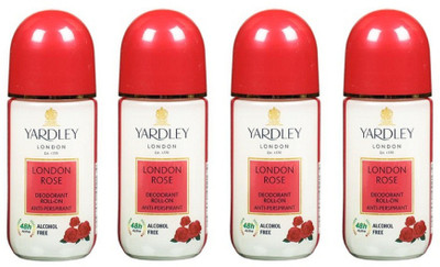 Yardley London London Rose Deodorant Roll-On Alcohol Free 50ML Each (Pack of 4) Deodorant Roll-on - For Women(200 ml, Pack of 4)
Yardley London London Rose Deodorant Roll-On Alcohol Free 50ML Each (Pack of 4) Deodorant Roll-on - For Women(200 ml, Pack of 4)