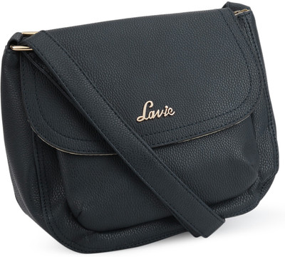 Lavie Women Casual Blue Leatherette Sling Bag