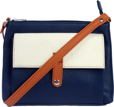 Bagsy Malone Women Casual Blue PU Sling Bag