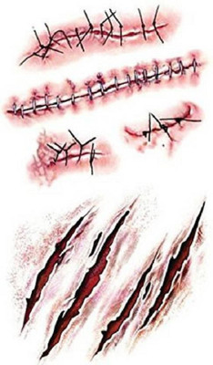 Generic Waterproof Terror Wound Blood Scar Temporary Tattoo Sticker Halloween Party(Blood Scar Temporary Tattoos)
Generic Waterproof Terror Wound Blood Scar Temporary Tattoo Sticker Halloween Party(Blood Scar Temporary Tattoos)