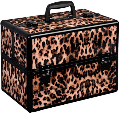 House of Quirk Make Up Train Case Portable Professional Cosmetic Organizer for Artist Durable Aluminum frame with Locks and Folding Trays (Leopard) Jewellery Makeup Box Vanity Box(Leopard)
House of Quirk Make Up Train Case Portable Professional Cosmetic Organizer for Artist Durable Aluminum frame with Locks and Folding Trays (Leopard) Jewellery Makeup Box Vanity Box(Leopard)