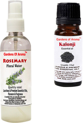 Gardens Of Aroma Rosemary Floral Water And Kalonji Essential Oil(110 ml)
