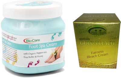Pink Root Gold Bleach 50g and Biocare Foot Spa Cream 500ml(Set of 2)
