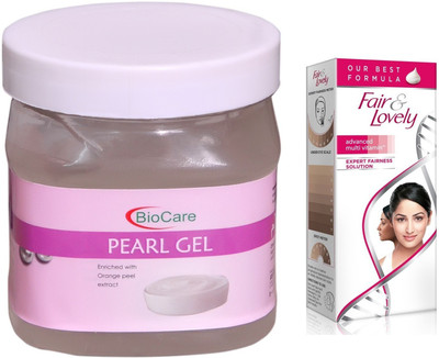 Biocare Pearl Gel 500ml and Fair & Lovely Advanced Multi Vitamin Face Cream 80G(Set of 2)
Biocare Pearl Gel 500ml and Fair & Lovely Advanced Multi Vitamin Face Cream 80G(Set of 2)