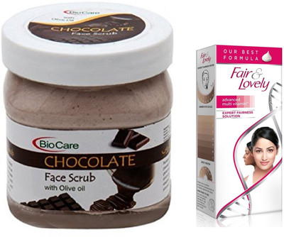 Biocare Chocolate Scrub 500ml and Fair & Lovely Advanced Multi Vitamin Face Cream 80G(Set of 2)
Biocare Chocolate Scrub 500ml and Fair & Lovely Advanced Multi Vitamin Face Cream 80G(Set of 2)