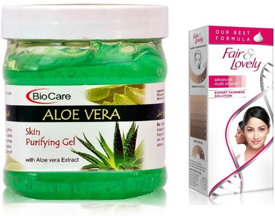 Biocare Aloe Vera Gel 500ml and Fair & Lovely Advanced Multi Vitamin Face Cream 80G(Set of 2)
Biocare Aloe Vera Gel 500ml and Fair & Lovely Advanced Multi Vitamin Face Cream 80G(Set of 2)