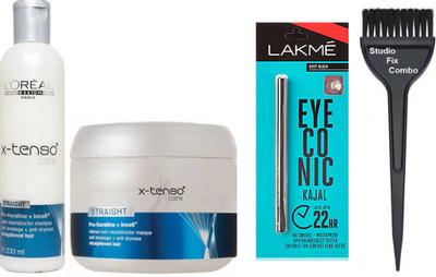Studio Fix Combo hair brush, L'Oreal X-Tenso Care shampoo & X-tenso care masque,Lakme Eyeconic kajal(Set of 4)
Studio Fix Combo hair brush, L'Oreal X-Tenso Care shampoo & X-tenso care masque,Lakme Eyeconic kajal(Set of 4)
